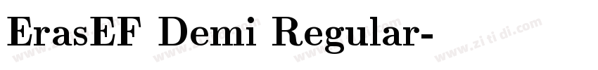 ErasEF Demi Regular字体转换